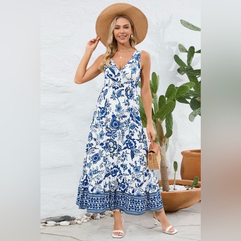 Rolling Meadows Floral Maxi Dress